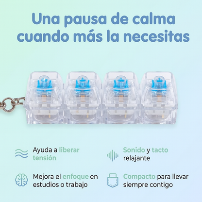 Llavero Mecánico Antiestrés Sensorial