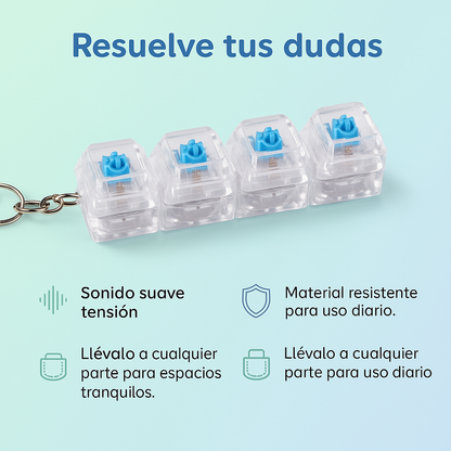 Llavero Mecánico Antiestrés Sensorial